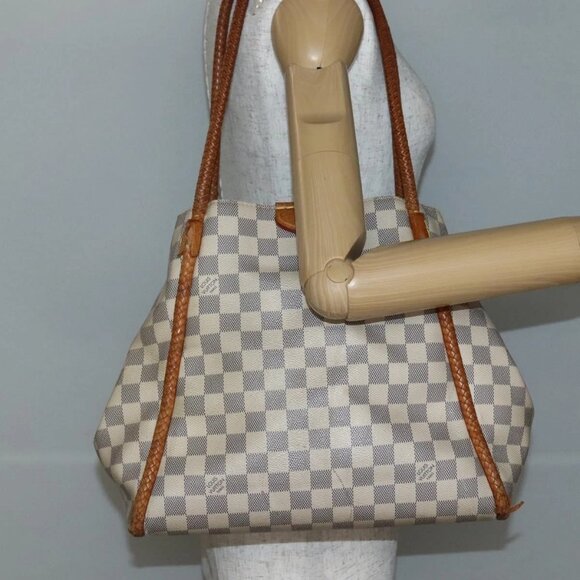 LOUIS VUITTON Damier Azur Propriano Tote Bag N44027 LV Auth 144070 - Picture 1 of 16